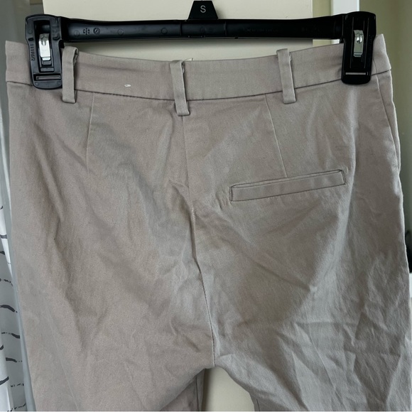 H&M slacks business pants khakis work clothes light brown beige neutrals gray - Picture 4 of 8